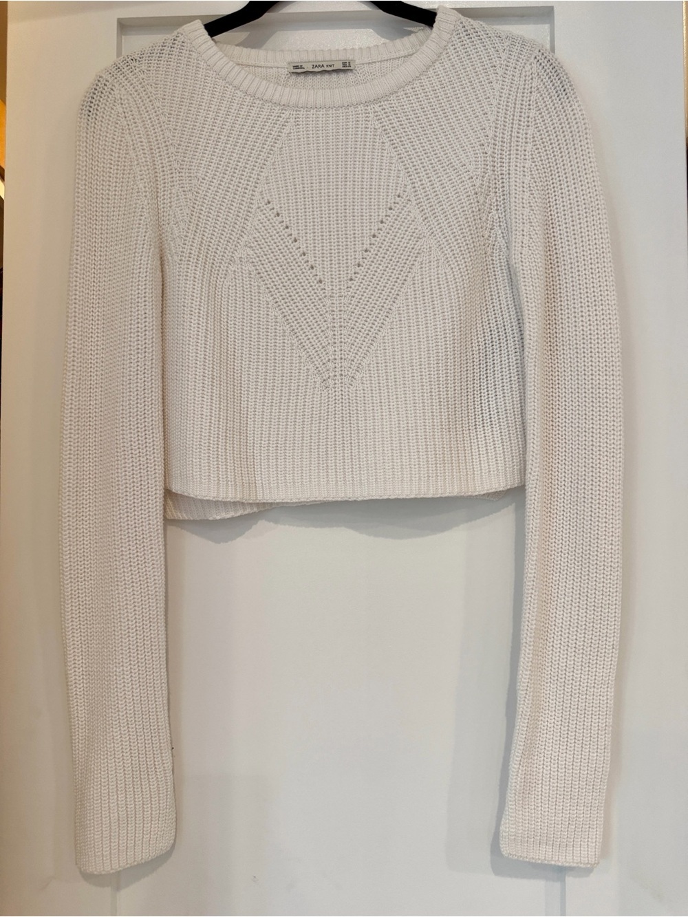 Zara White Knit Sweater
